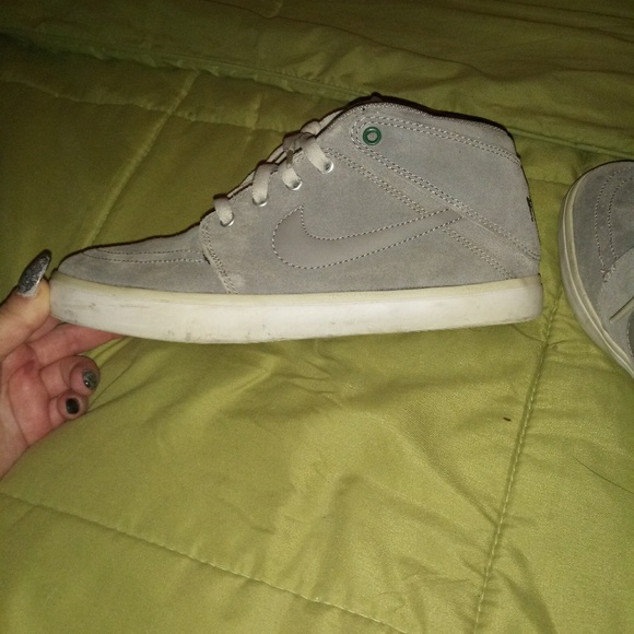 Nikes high tops grey womens sz 8 men sz6.5 - Picture 7 of 8